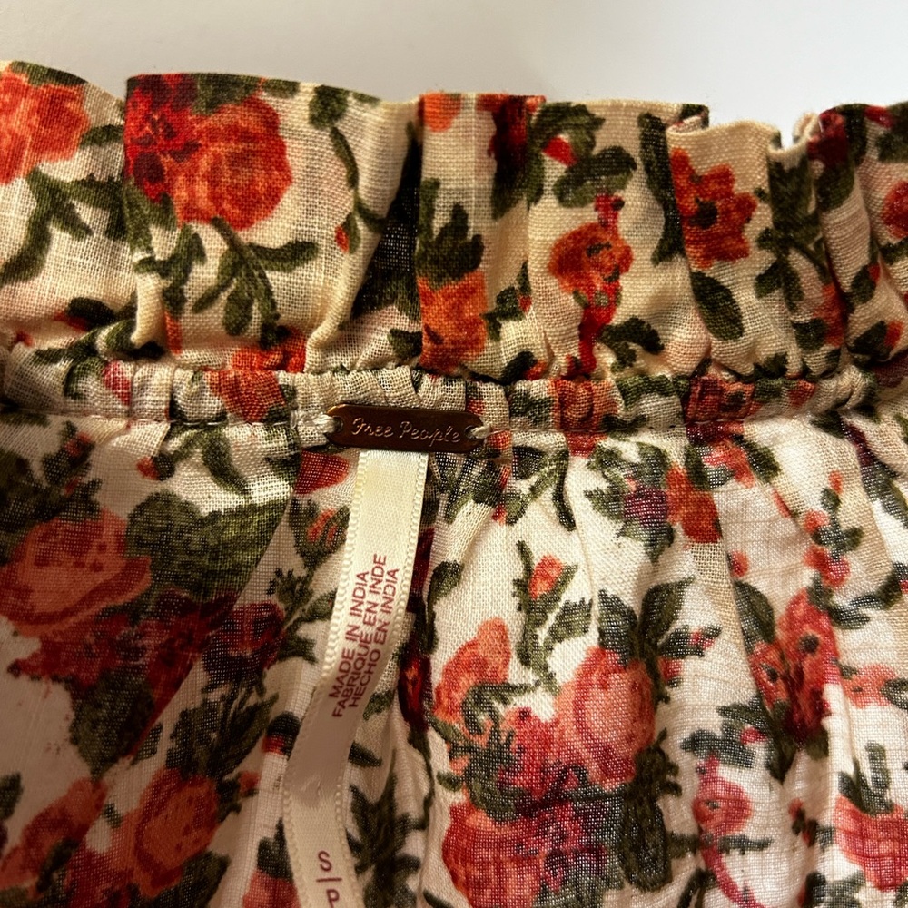 Free People Boho Floral Blouse Top